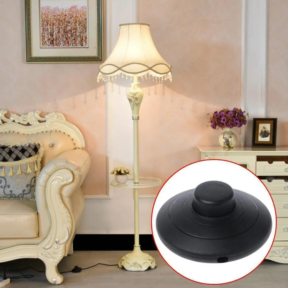 1pcs Transparent White Black Floor Lamp Table Light Locked Foot ON OFF Halfway Round Reset Push Button Online