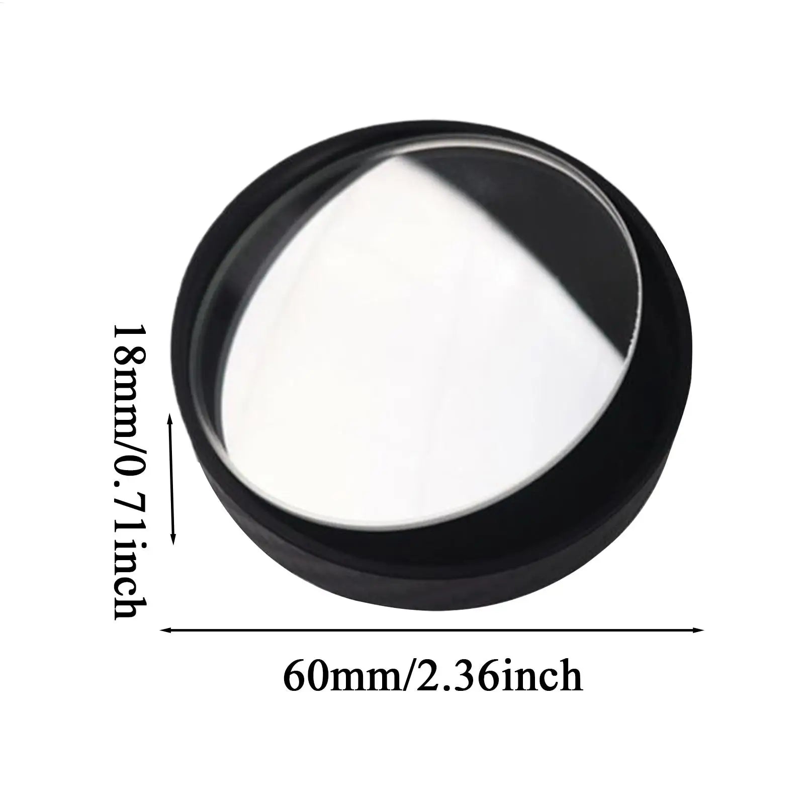 Blind Spot Mirror For Car 360-Degree Rotation Blind Spot Mirrors Rainproof Convex Rearview Monitor With 150-Degree Angle View