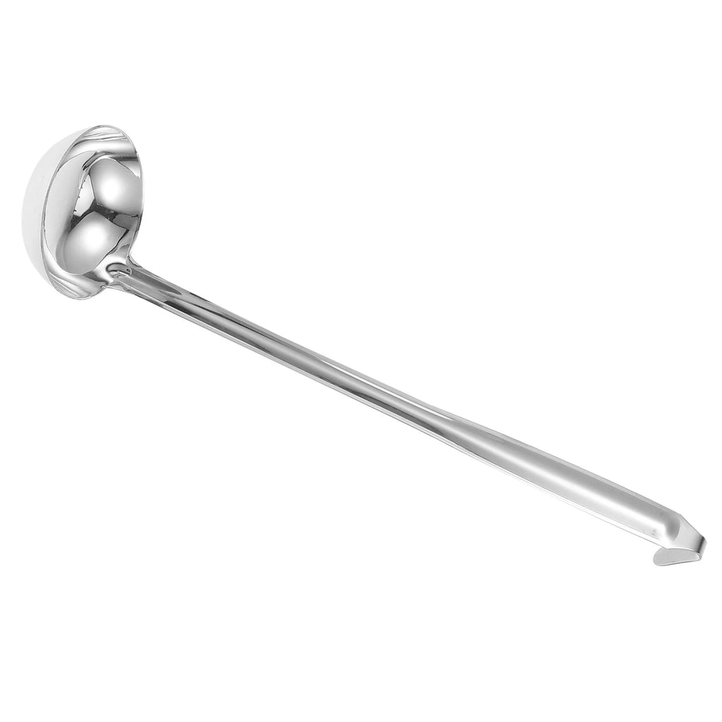Stainless Steel Soup Ladle Heavy Duty Long Handle Deepened Design for Soup Porridge Beverages Kitchen Dining Hotel Home