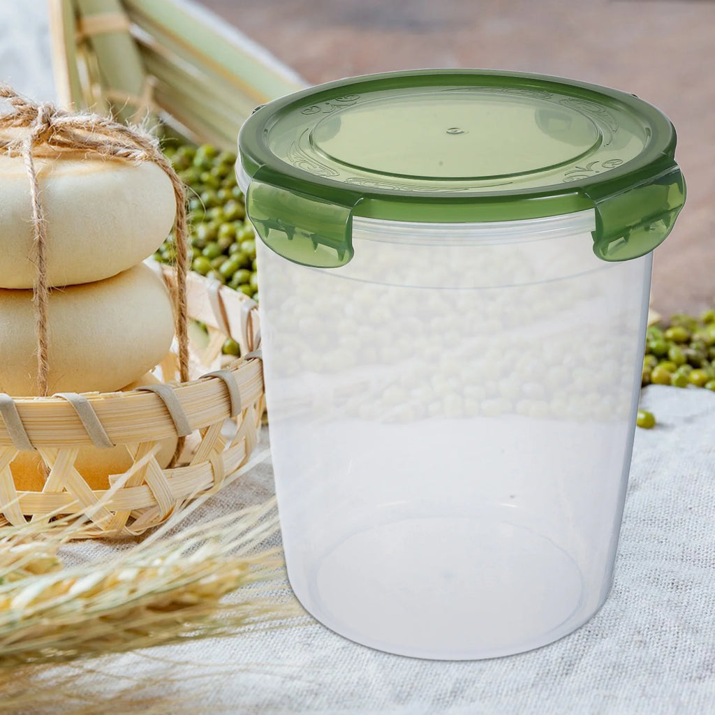 2Pcs Airtight Grain Storage Containers Plastic Sealed Jars Kitchen Food Storage Organizer Canisters Food Container