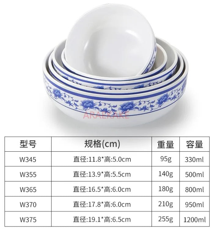 330ml Melamine small bowl commercial tableware plastic rice bowl soup bowl restaurant commercial