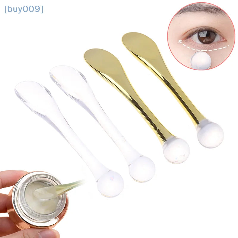 1/5/10Pcs Eye Cream Applicator Spoon Roller Massage Stick Cosmetic Spatulas Anti-wrinkle Facial Mask Skin Care Plastic Spoon