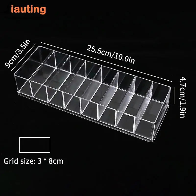 8Grids Universal Rectangular Plastic Guide Limit Comb Storage Box Barber Hairdresser Electric Hair Clipper Organizer Container