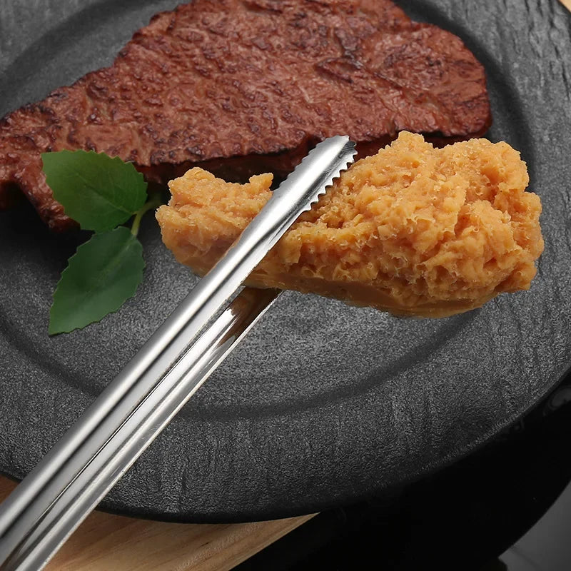 2Pcs Kitchen Tongs Stainless Steel Barbecue Tongs Clip BBQ Grill Meat Tongs Cooking Tweezers for Food Utensils Kitchen Tools