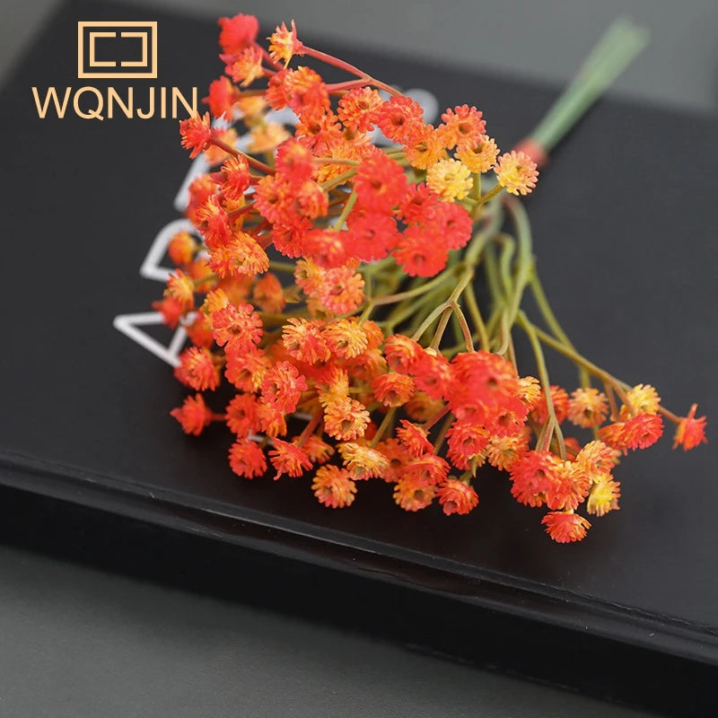 Simulated Flowers, Retro Autumn Babysbreath, Small Bouquets Flowers for Home Decoration, Flower Arrangement Accessories