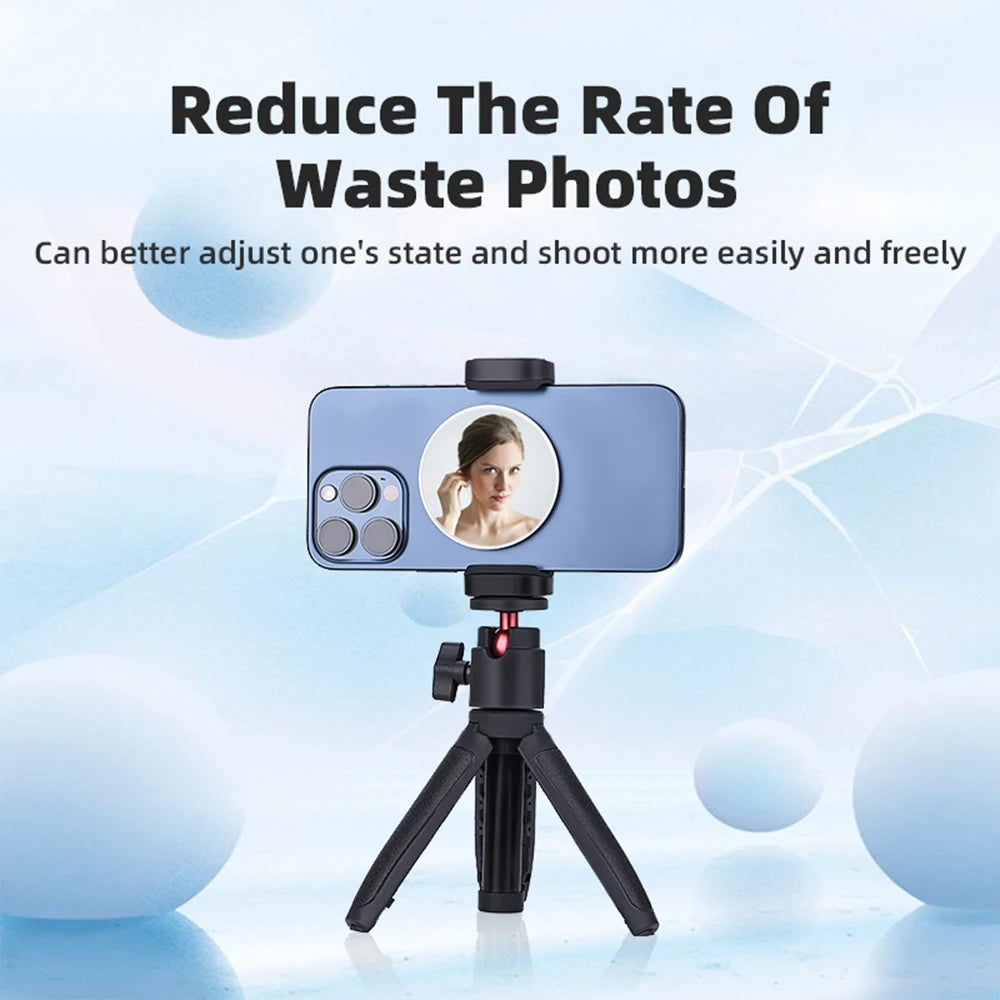 Magnetic Selfie Mirror Magsafe Smartphone Selfie Mirror Mini Portable Booster Selfie Vlogging Photography Accessories