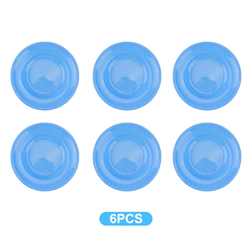 6Pcs Plastic Dinner Plate Dessert Plate Reusable Suitable For Picnic Kitchen Dishwasher Safe Dinner Plate For Home Parties