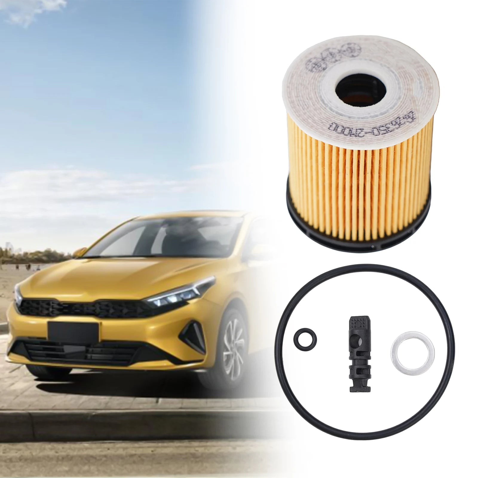 Oil Filter Oil Filter Kit Garden Indoor Replacements Rubber 1 Set 1.6L Engine 26330-2M000 263502M000 Accessories