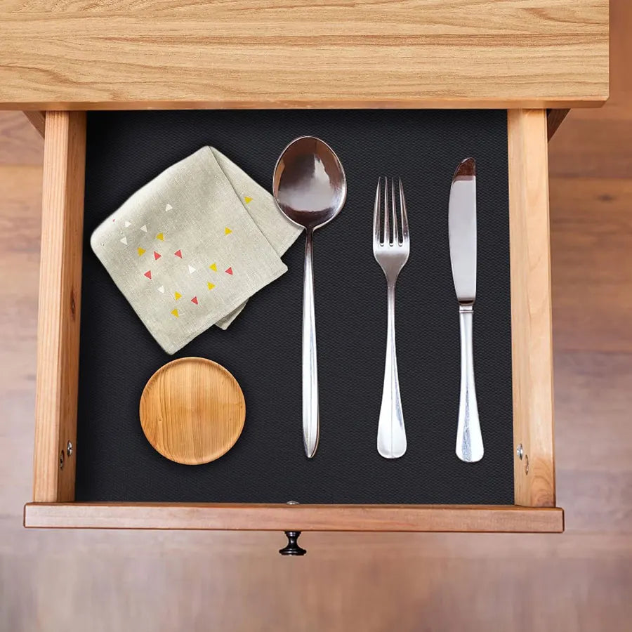 1 Roll EVA Shelf Drawer Kitchen Cabinet Liners Mat Non-Adhesive Waterproof Anti-Slip Anti-Dust Fridge Table Mat For Home Use