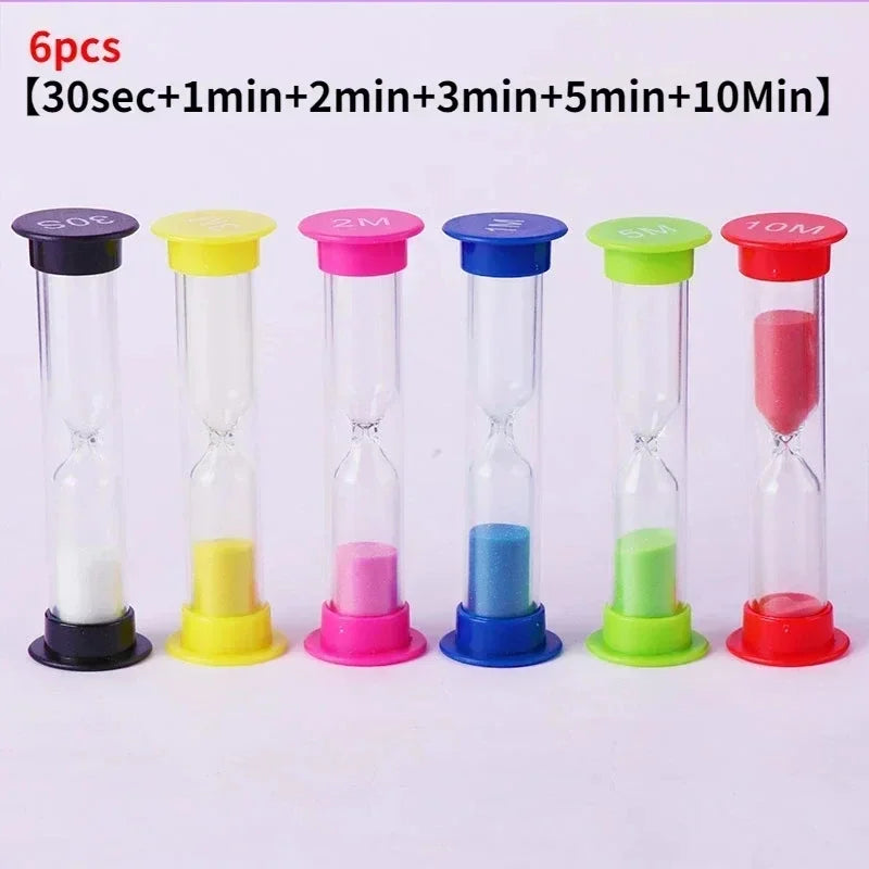 Plastic Sand Timer Meter Hourglass 30 Seconds 1 Minute Clock Watch 2 Minutes Klepsydra Clocks Home Decoration Ornaments Wall Oil