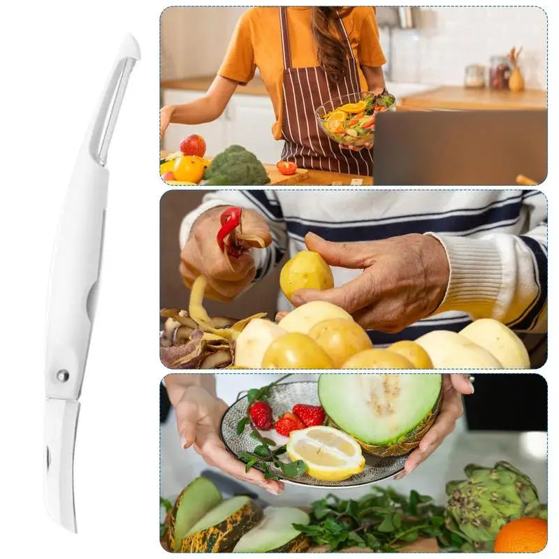 Peelers For Kitchen Double Head Fruit Peeler Slicer Stainless Steel Grater Cutter With Ergonomic Handle Kitchen Gadgets For