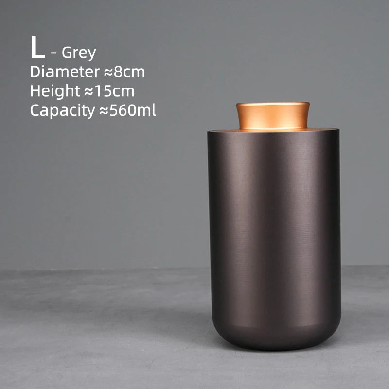 Airtight Jar - Safe Proof Durable Multi-Use Portable Metal Spice Jar Container Waterproof Aluminum Screw-top Lid Lock Odor Case