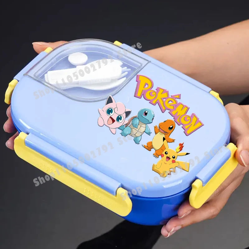Pikachu Pokemons Girl Boy Cartoon Lunch Boxs Student Charmander Portable Bento Case Insulated Lunch Box Kids Birthday Cute Gift
