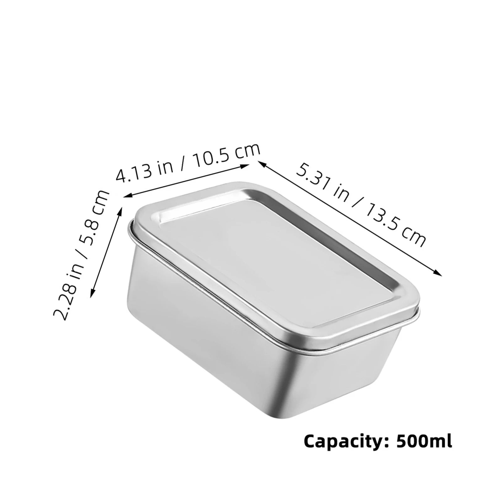 Stainless Steel Sample Storage Box 300ml Reliable Polished Surface Food Container Airtight Sample Holder for School Canteen