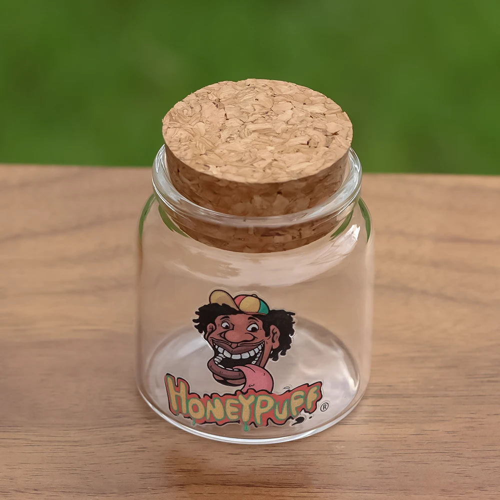 HONEYPUFF 1pc 56ml Glass Bottle Spice Tank Sealing Container Vial Jar