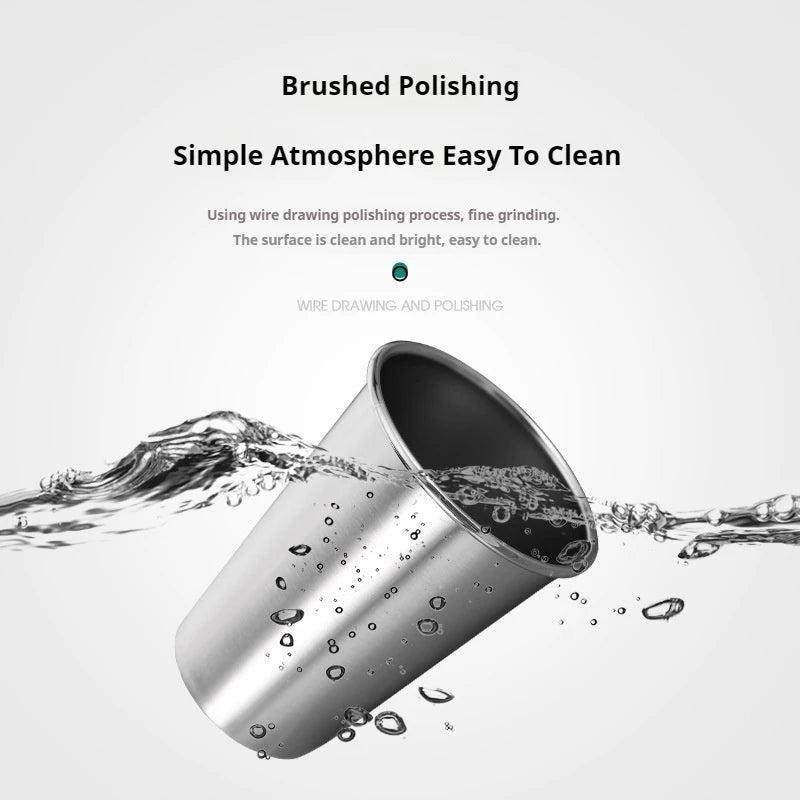 30ml-500ml Stainless Steel Metal Cup Beer Cups White Wine Glass Coffee Tumbler Travel Camping Mugs Drinking Tea Mug Set Outdoor