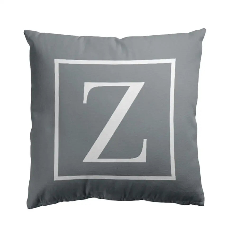 Pillow Cover Cushion Case 45x45cm English Letter Print Home Sofa Bed Car Decor