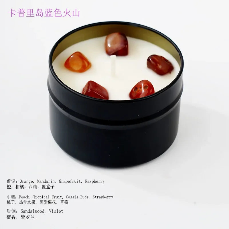 Scented Candle Gift Soy Wax Aromatherapy Candles Iron Cans Soy Wax Home Decoration m