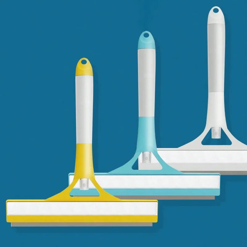 1pc 3 In 1 Glass Wiper With Scraper Sprayer Handheld Glass Scraper For Spraying Squeegee For Window Bathroom Cleaning Supplies