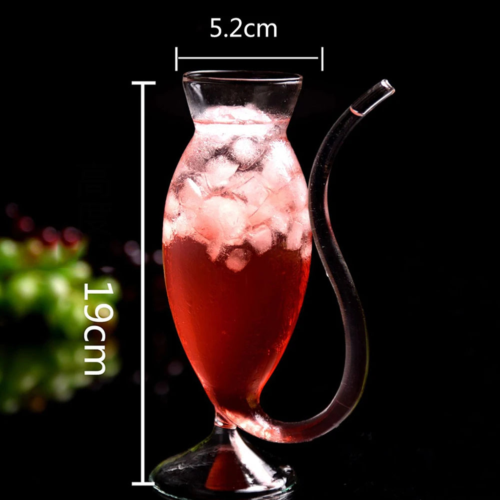 HOT SALE Wine Whiskey Glass Heat Resistant Sucking Juice Milk Drinking Tube Straw Cup creative wine glass high quality glass cup