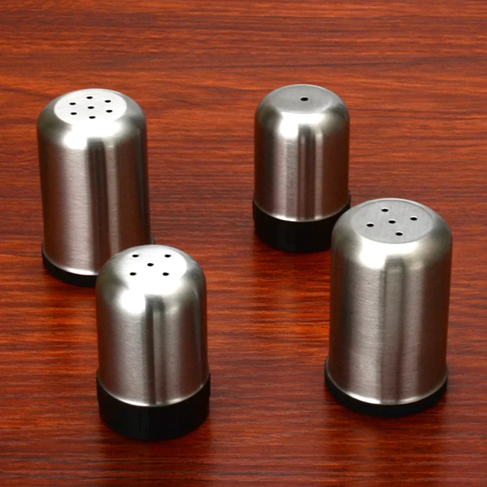 4Pcs Spice Jars Set Heavy Duty Seasoning Containers for Baking Cooking Home Restaurant Use Powder Shaker Dispenser