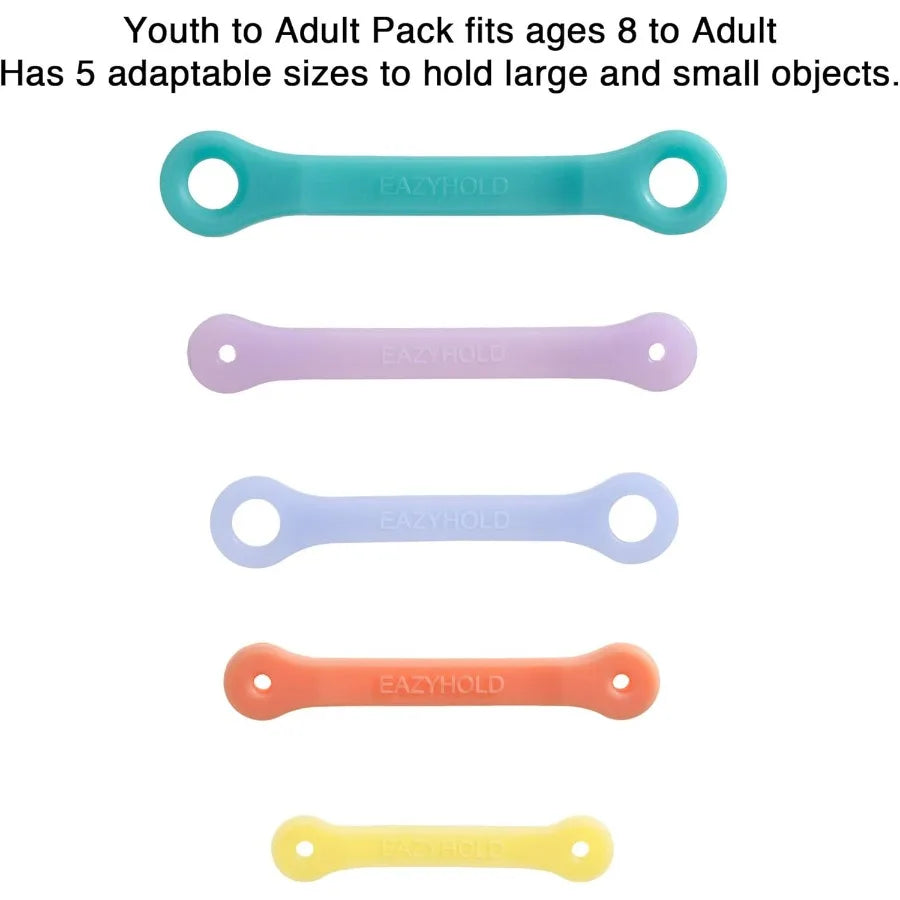 Silicone Universal Cuff Aid for Limited Hand Grip Cerebral Palsy Therapy Adaptive Eating Tableware Spoon Fork Holder Disabled A