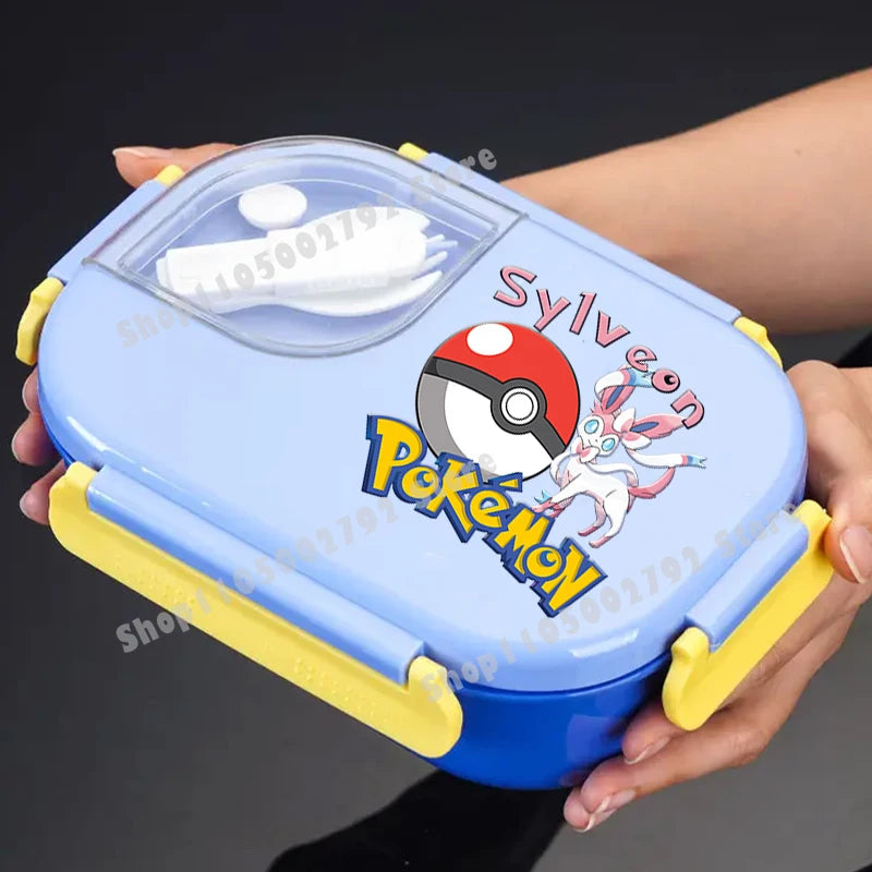 Pikachu Pokemons Girl Boy Cartoon Lunch Boxs Student Charmander Portable Bento Case Insulated Lunch Box Kids Birthday Cute Gift
