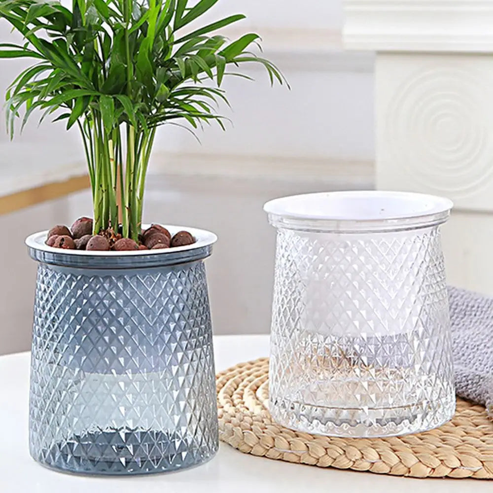 High-quality Practical Plastic Plant Pot Self Watering Garden Supplies Flower Pot Visible Water Level Hydroponic Planter