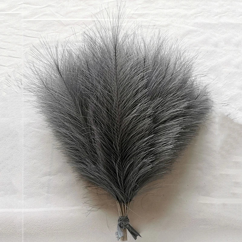10/20pcs Simulated Reed Feather Pampas Grass Home Porch Wedding Party Garden Decoration Flower Vase DIY Accessories False Plant