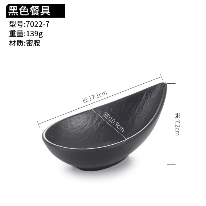 1pc Melamine Cooked Food Dish Hotpot Restaurant Tableware Plate Cold Dishes,braised Meat Dishes Display Plate Buffet Tray