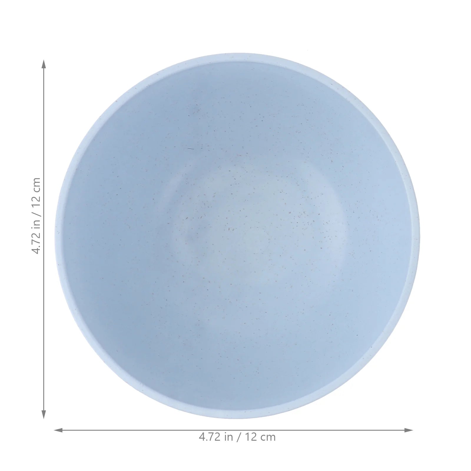 5Pcs Wheat Straw Salad Bowl Set 12cm Lightweight Shatterproof Mixing Bowls Soup Fruit Noodle Container Fruit Salad Bowl