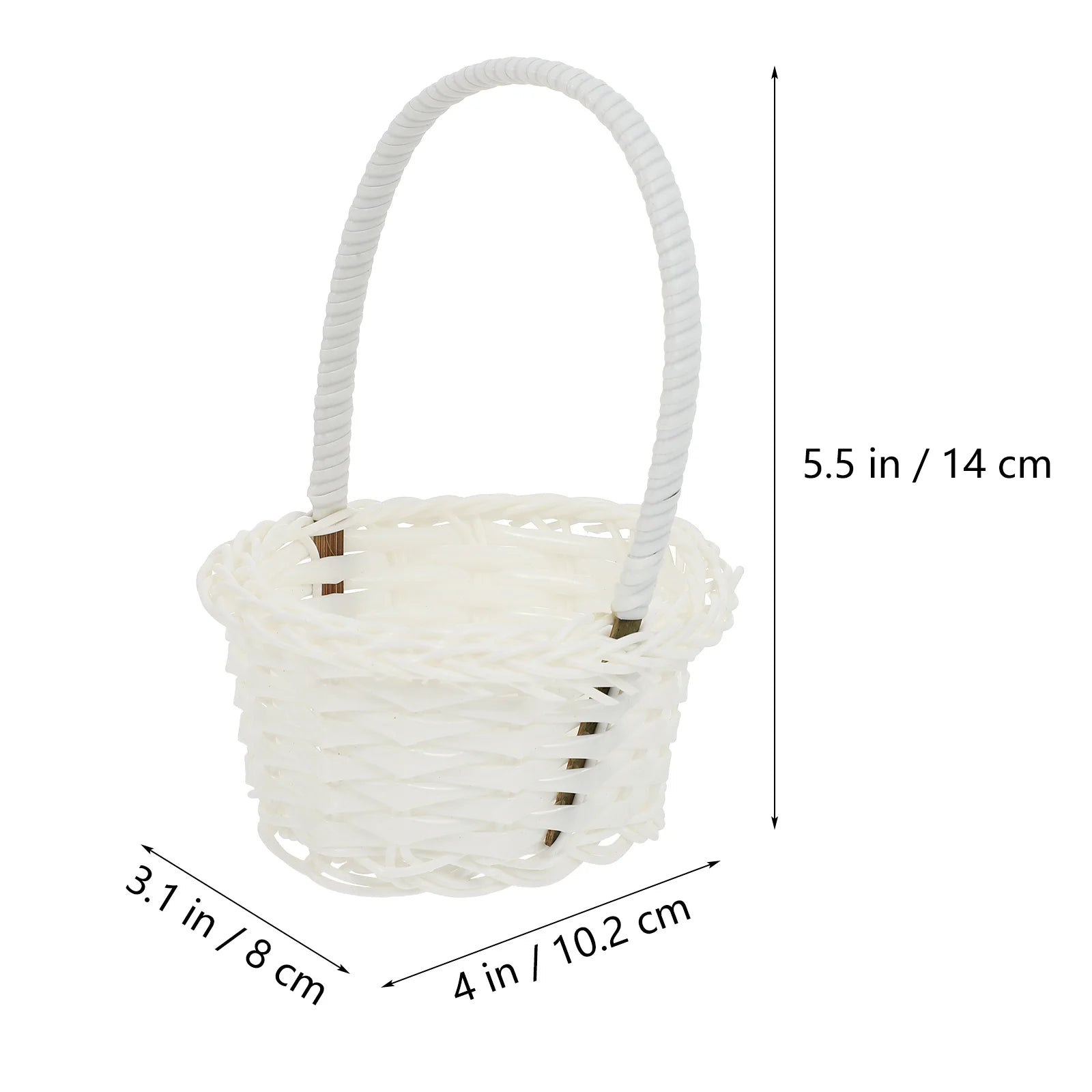 6pcs Woven Storage Baskets Rattan Basket For Home Hotel Organization Natural Decorative Picnic Snack Hamper Picking Planting
