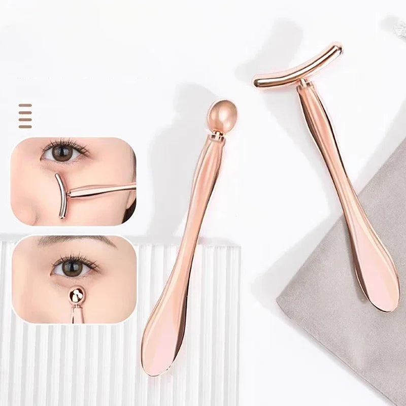 Eye/Face Cream Applicator Cosmetic Spatula Beauty Spoon Roller Massage Stick Anti Wrinkle Facial Lifting Alloy Face Skin Care