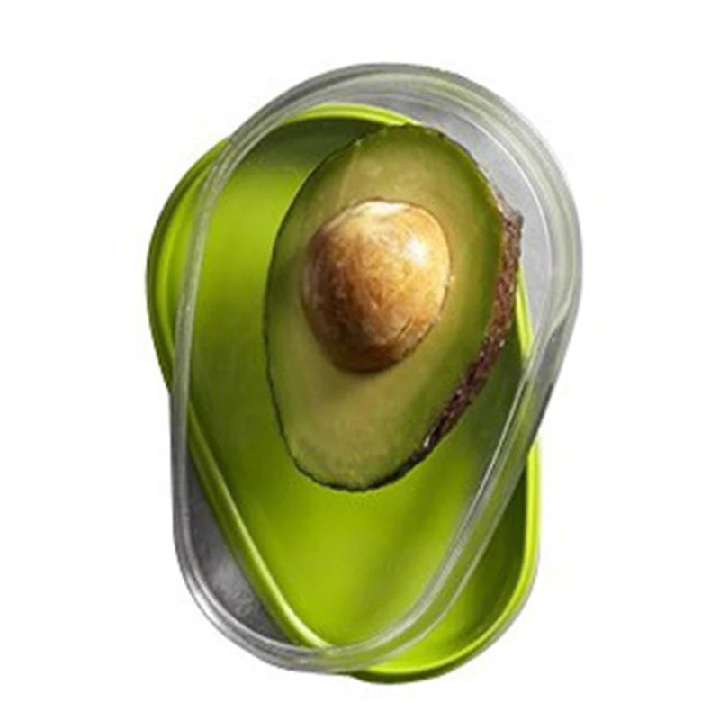 Avocado Food Storage Box Space Saver Plastic Fruit Container for Kitchen Crisper Vegetable Organizer Bag