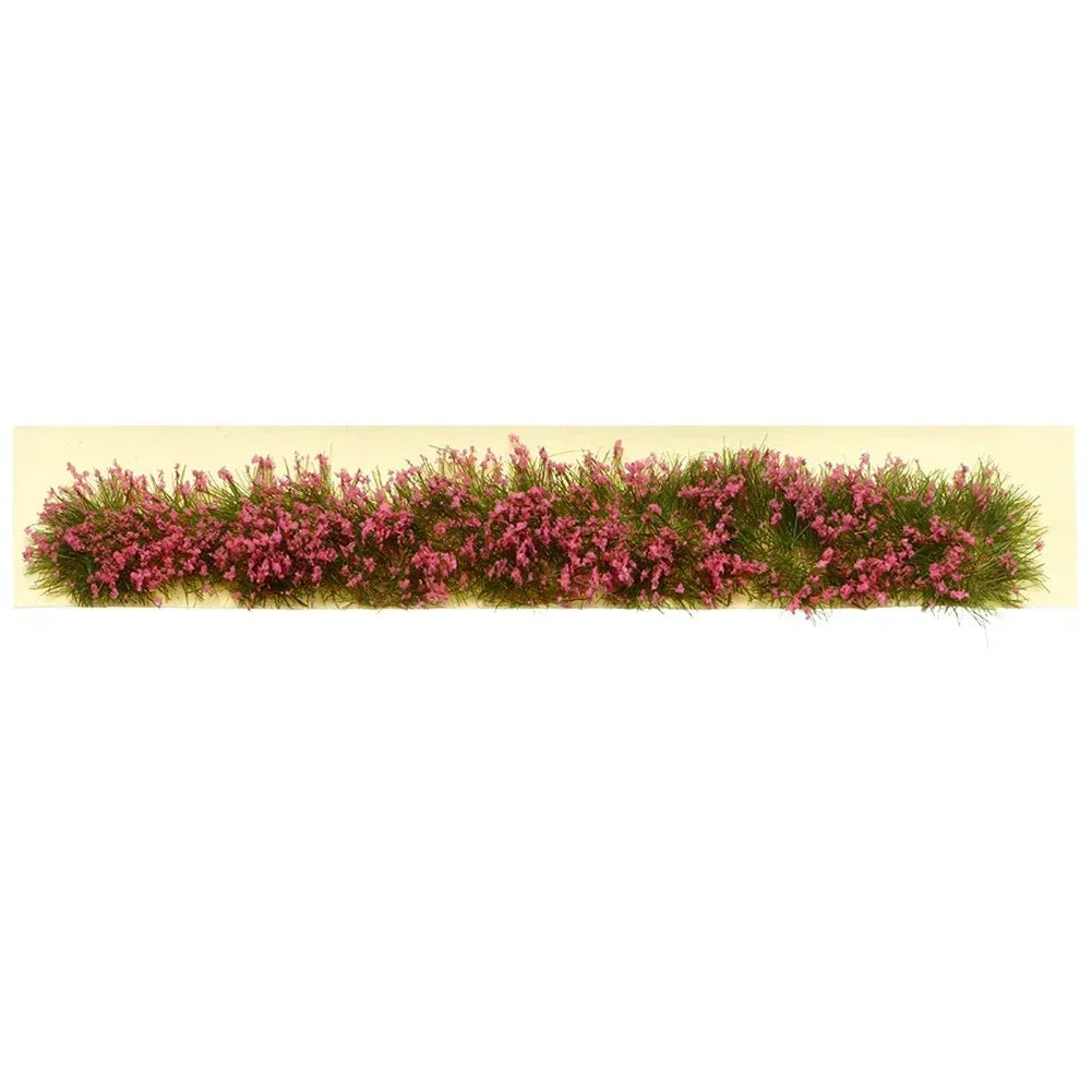 Simulation Miniature Flowers Grass Tufts Model For HO Train Railway Building Garden Scene Decoration Materials Diorama Kits