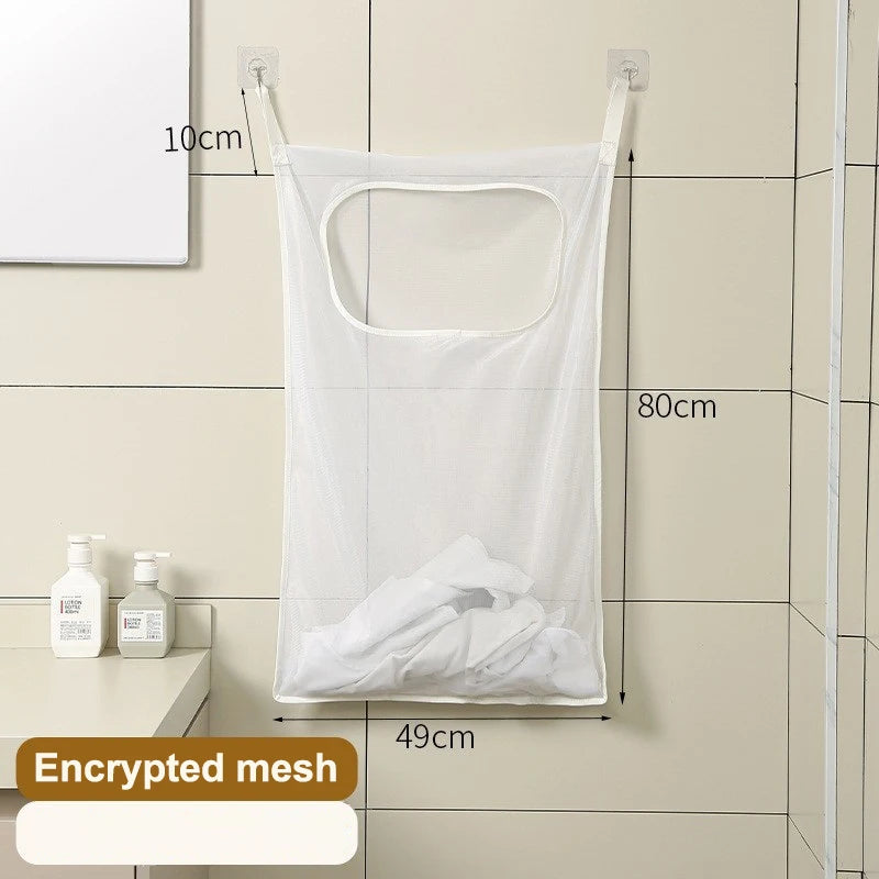 Door Hanging Laundry Basket Wall Mounted Dirty Clothes Storage Box Household Sundries Storage Bag Storage Bag