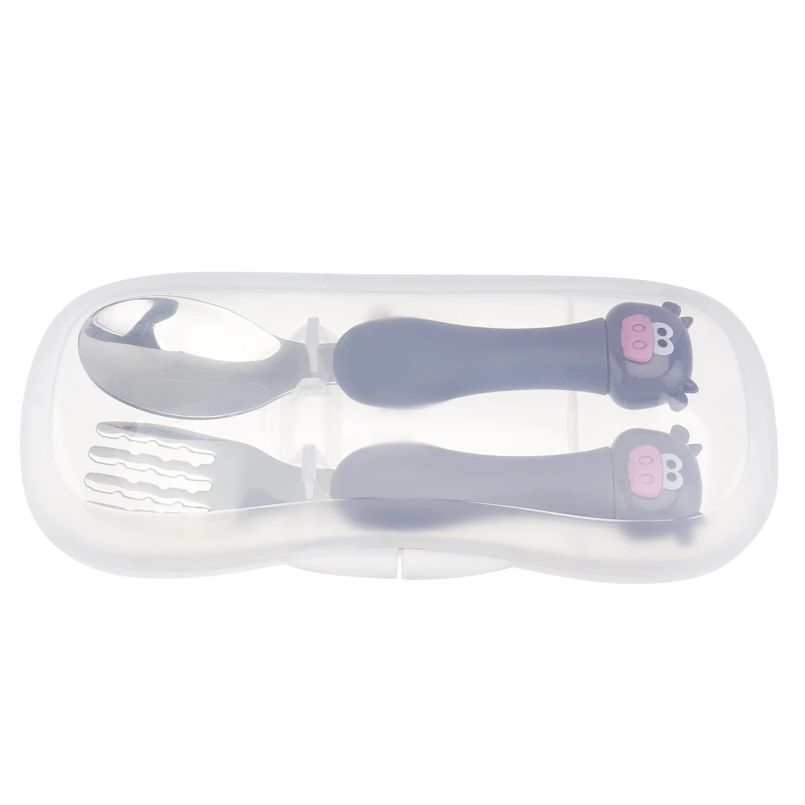 Durable Stainless Steel Cutlery Set Animal Styled Fork Spoon Safe Tableware Portable Dining Kit