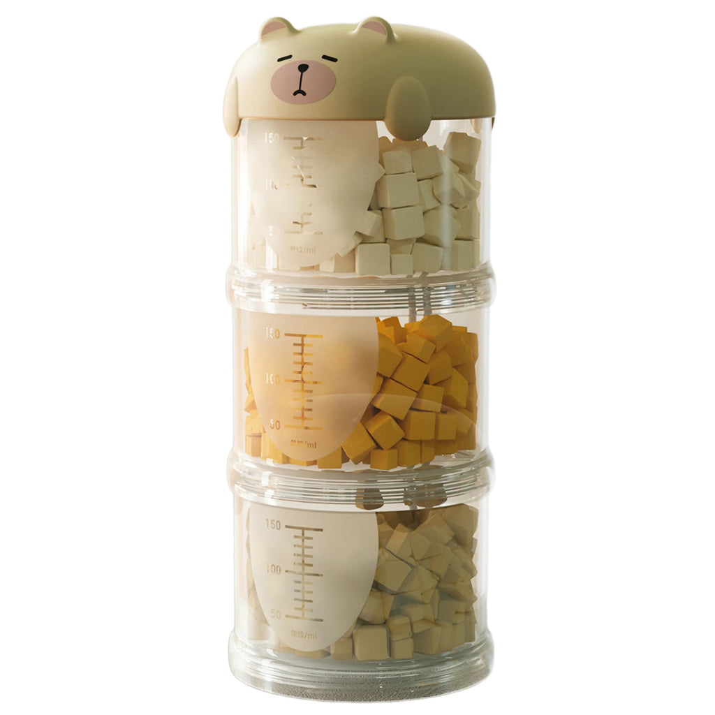 Airtight Outdoor Dog Treat Jar Multi Layers Dog Treat Portable Pet Food Container Stackable Cookie-Jar for Outdoor Walking