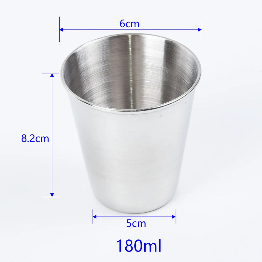 Stainless Steel 30/70/180/320ml Beer Cola  Cup For Bar Coffee Shop Kitchen Dining Bar Drinkware