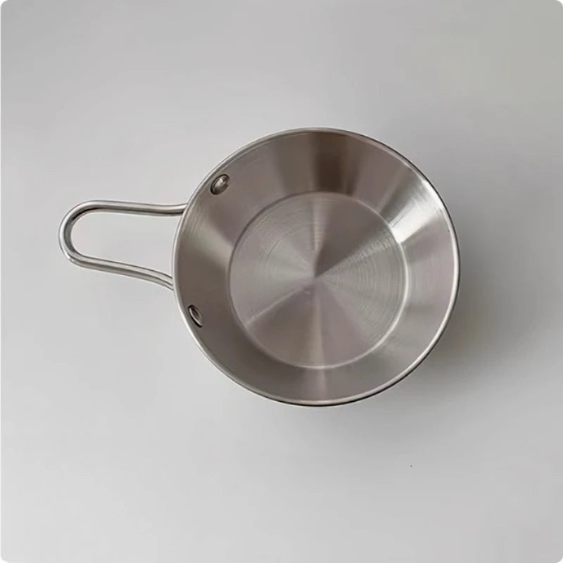 Thickened Stainless Steel Seasoning Bowl with Handle for Household Snacks Fruit Salad Hot Pot Dipping Bowl