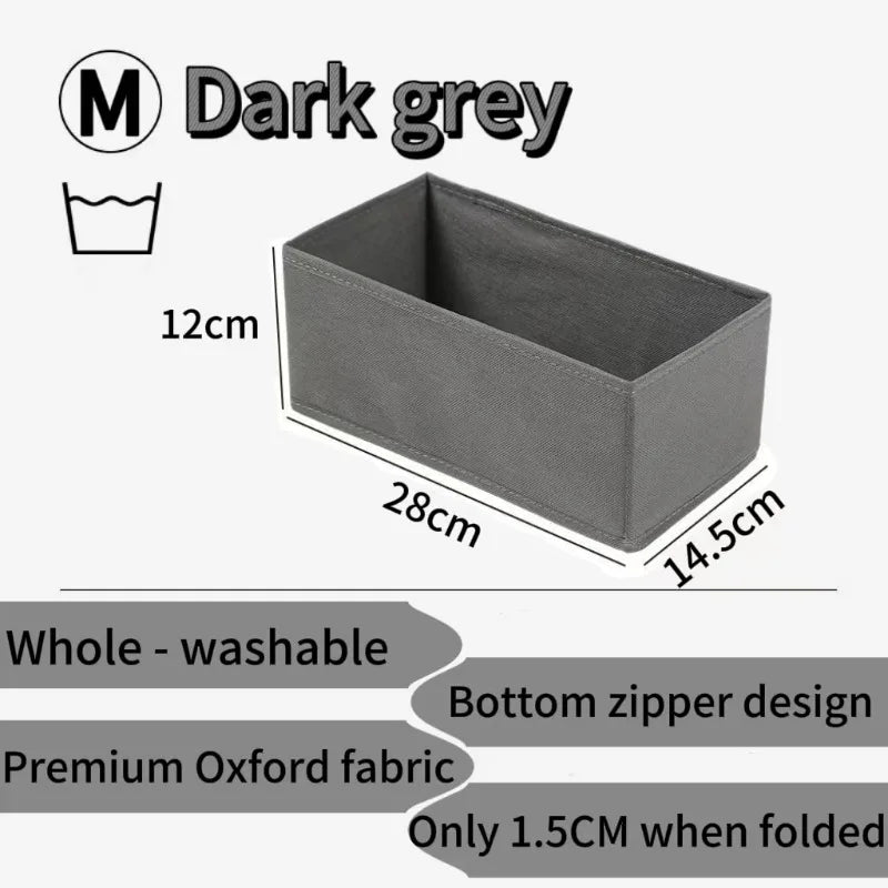 Drawer Organizers Foldable Clothes Dresser Organizer Bins Fabric Closet and Storage Drawer Dividers for Clothing Socks Belts