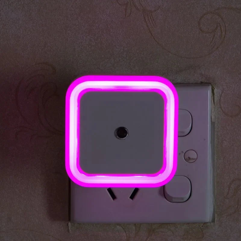 Wireless Sensor LED Night Light EU US Plug Mini Square Night Lights For Baby Children Living Room Bedroom Corridor Lighting Lamp