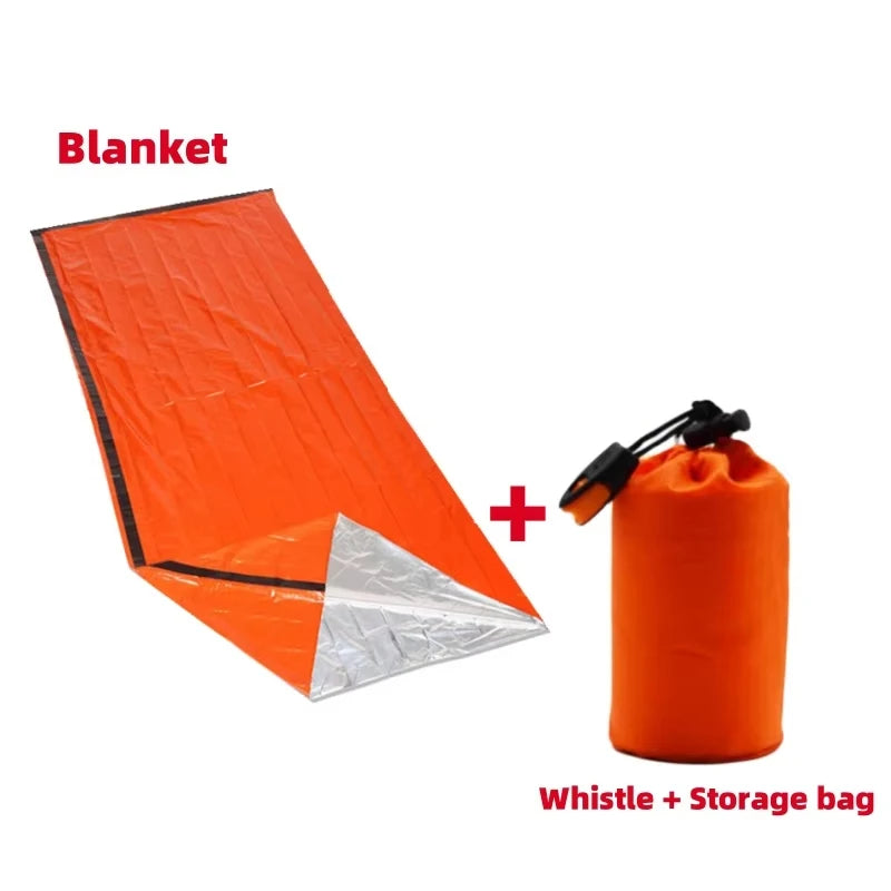 Auto Outdoor First Aid Sleeping Bag Waterproof Mylar Thermal Blankets Emergency Camping Wilderness Insulation Warm Equipment