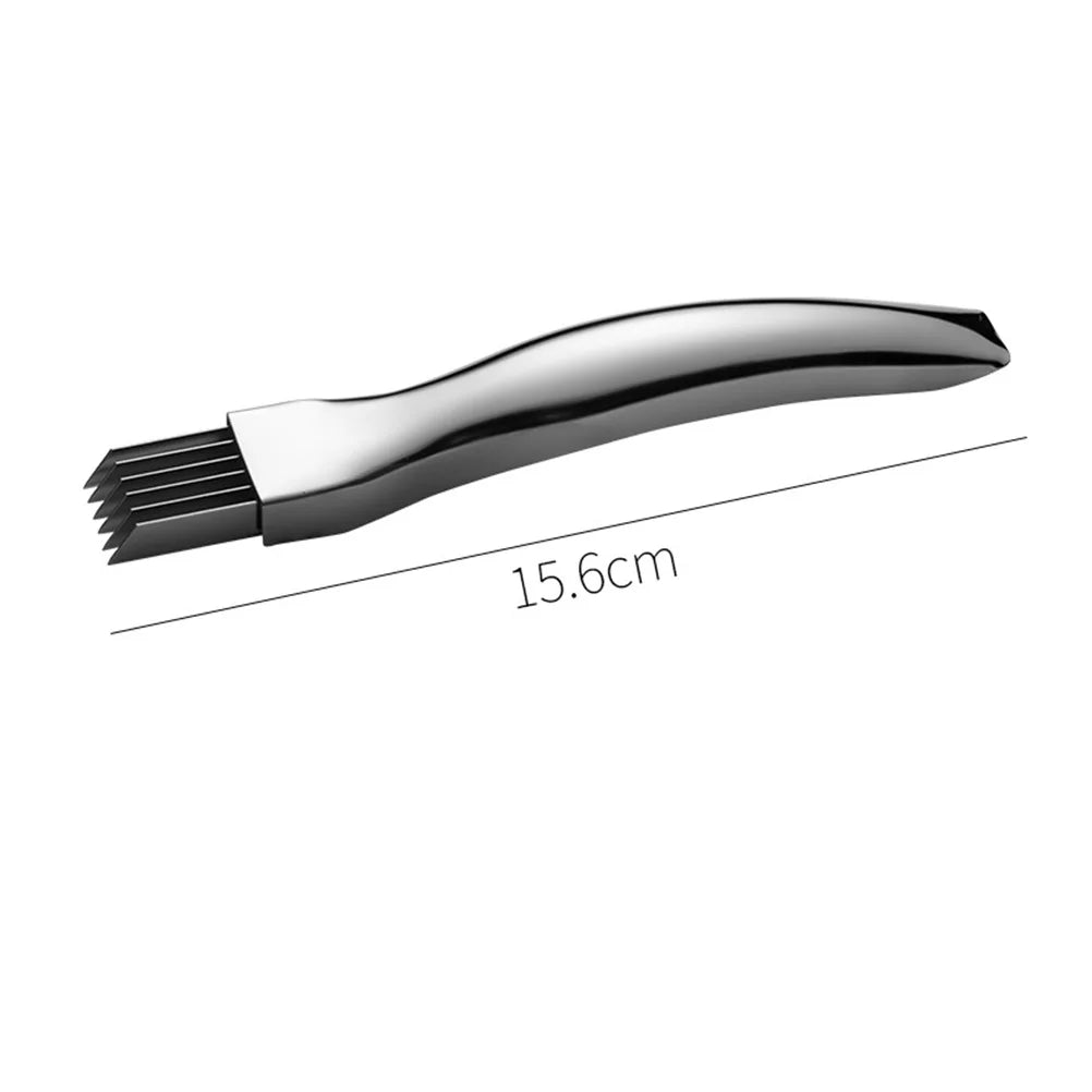 Green Onion Cutter 6 Blade Sturdy Stainless Steel Scallion Slicer Kitchen Tool Vegetable Cutter Non Slip Labor Saving Handle