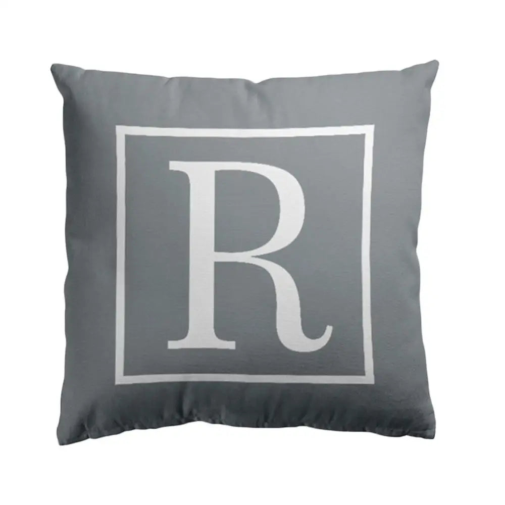 Pillow Cover Cushion Case 45x45cm English Letter Print Home Sofa Bed Car Decor