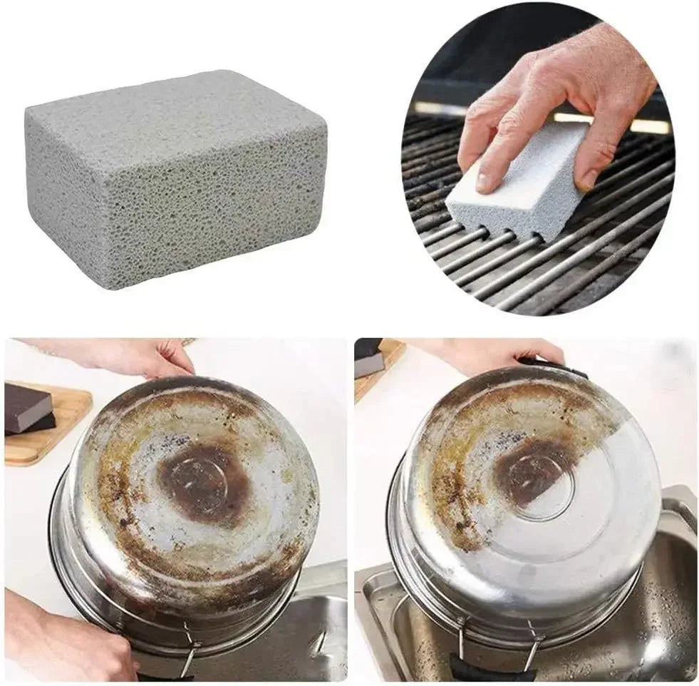 1-20PCS BBQ Grill Cleaning Bricks BBQ Heat Resistant Cleaning Pumice Brush Powerful Stain Remover Cleaning Tools BBQ Tools