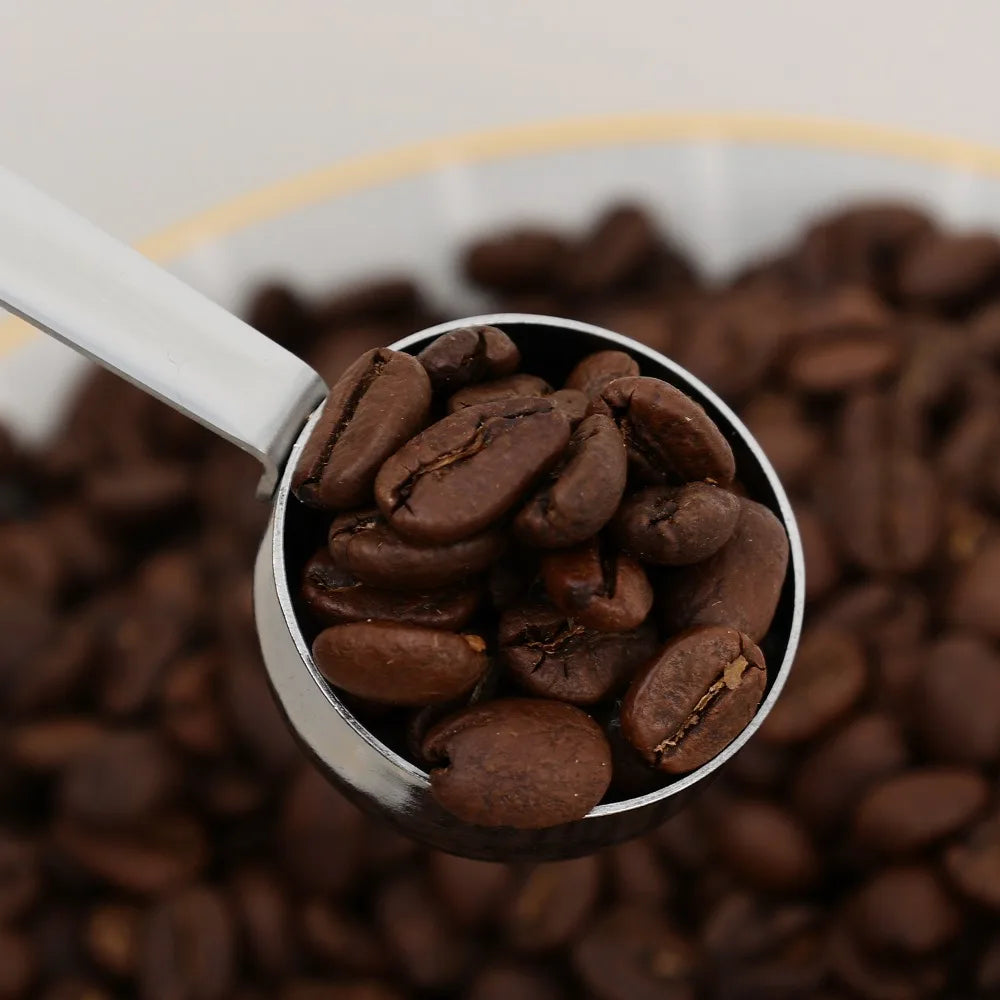 30/15ml Stainless Steel Coffee Scoop Thicken Tablespoon Measuring Spoon Long Handle Coffee Spoon for Cafe Making Kitchen Tools