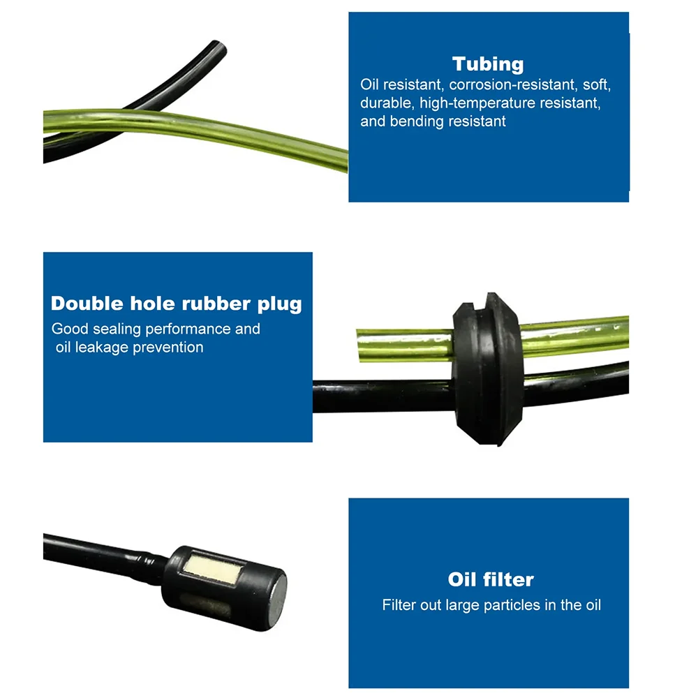 1&2&5&10 Set Universal Grass Trimmer Fuel Line Filter Kit For Brush Cutter Strimmer Lawn Mower Primers Fuel Hose Garden Tool Par