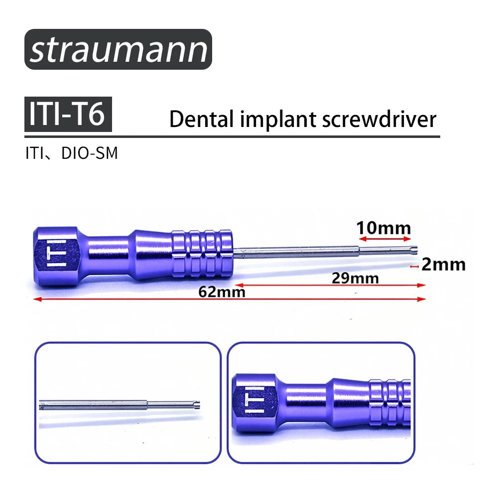 ITI Straumann Dentium Osstem Accessories Dental Implant Screw Driver Open Closed Tray Analog RC NC Cap