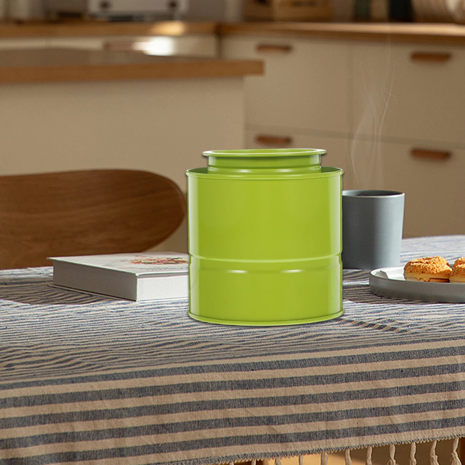 Airtight Coffee Bean Canister Tinplate Storage Jar Sealed Lid Dried Fruit Container Kitchen Canisters Tinplate Jar